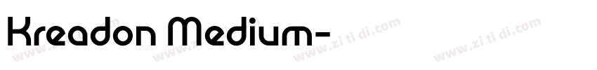 Kreadon Medium字体转换